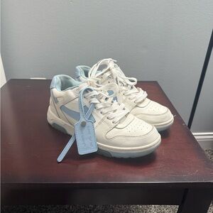 Off-white out of office blue sneakers size 39 (women’s 7.5 men’s 6)